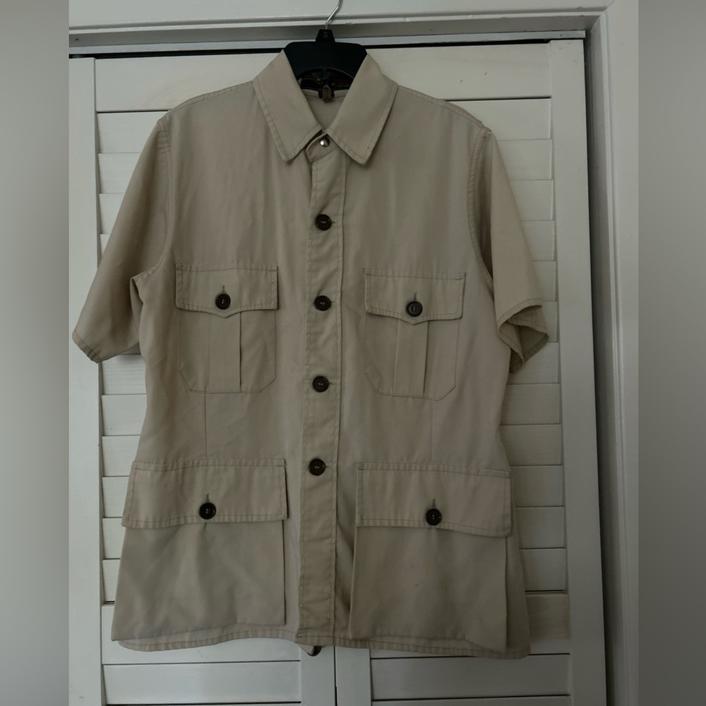 Button Down Short Sleeves Size 43/ L Men’s